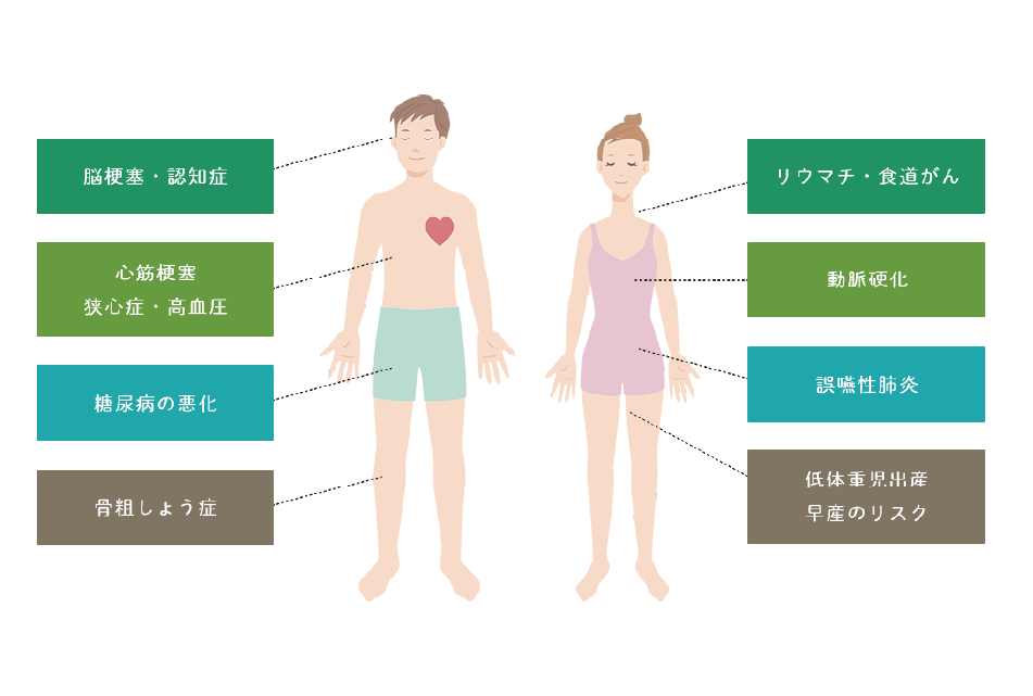 歯周病と全身疾患の関係